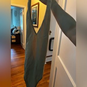 American apparel bodysuit size small tan